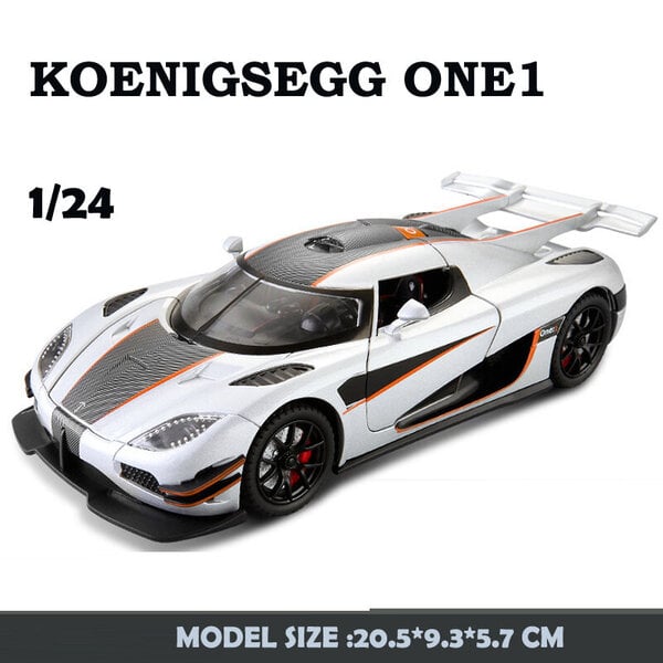 Alloy Koenigsegg Jesko Super Car Model 1/24 1/32 Scale ONE 1 DiecastAjoneuvot Miniatyyri Voiture