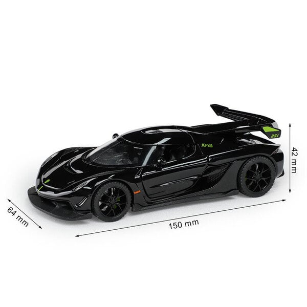 1/32 Scale Koenigsegg Jesko automallilelut metalliseos Diecast mallit kevyellä takaisinvetotoiminnolla Collection Boys Lelut lapsille