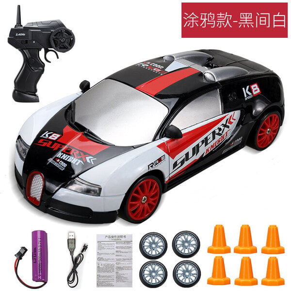 2,4G High Speed ​​Drift Rc Car 4WD Lelu Kaukosäädin AE86 Malli GTR Vehicle Car RC Kilpaautot Lelu lapsille Joululahjat