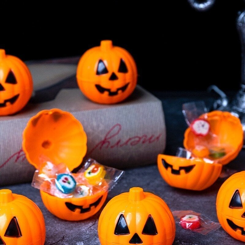 16 kpl Halloween-kurpitsan karkkirasia, minilahjapakkaus halloween-juhlien koristeluun hinta ja tiedot | Juhlakoristeet | hobbyhall.fi