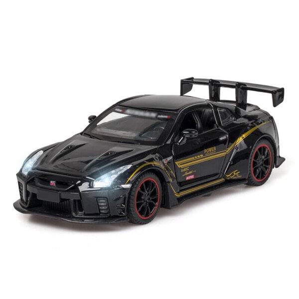 1:32 Sport Race Skyline R34 R35 Diecasts Ajoneuvot Metalli Auto