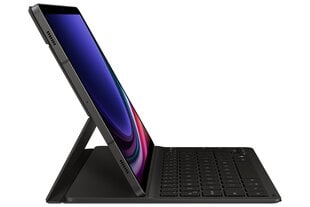 DX720UBE Book Cover Keyboard Slim Samsung Galaxy Tab S9/S9 FE, Black hinta ja tiedot | Tablettien kotelot ja muut tarvikkeet | hobbyhall.fi