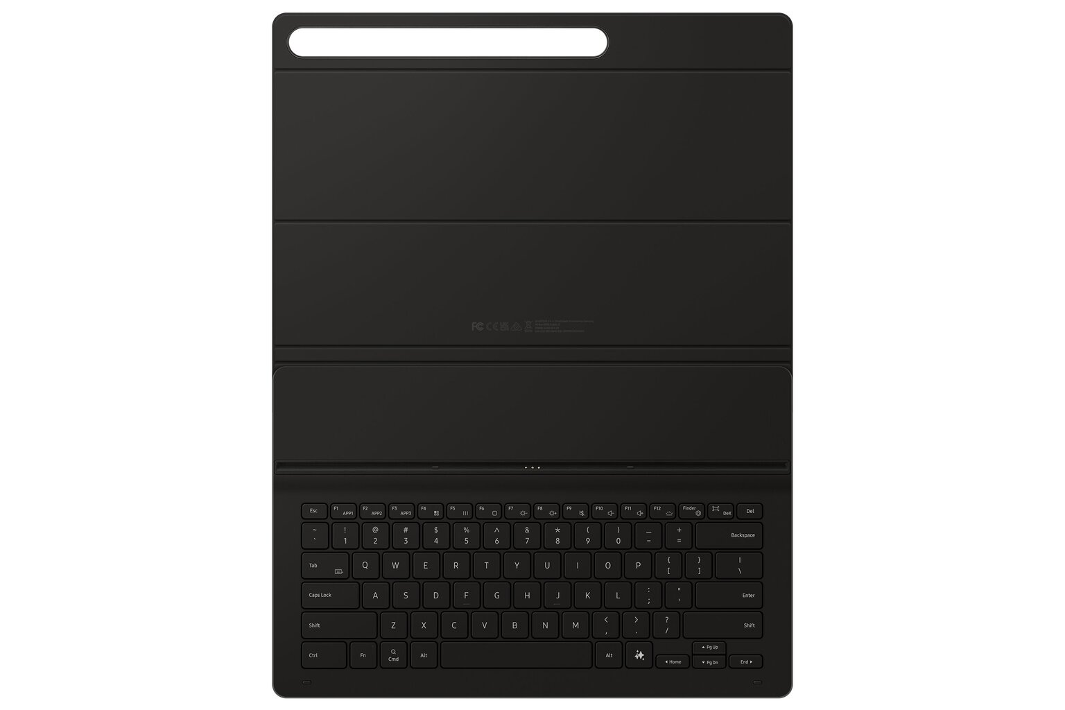 DX920UBE Book Cover Keyboard Slim Samsung Galaxy Tab S10 Ultra/S9 Ultra, Black hinta ja tiedot | Tablettien kotelot ja muut tarvikkeet | hobbyhall.fi