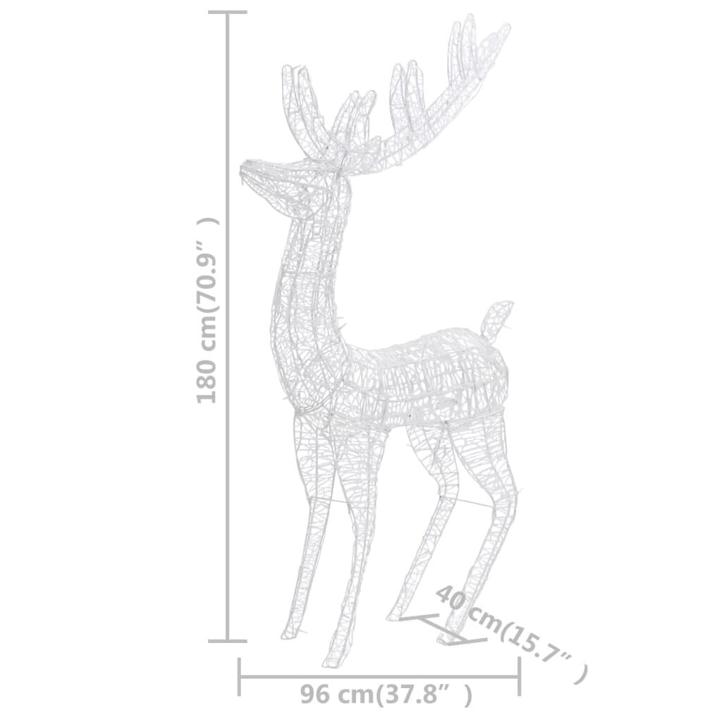 Joulukoristeita peura, 3 kpl, 180cm, akryyli, 250 LED hinta ja tiedot | Joulukoristeet | hobbyhall.fi