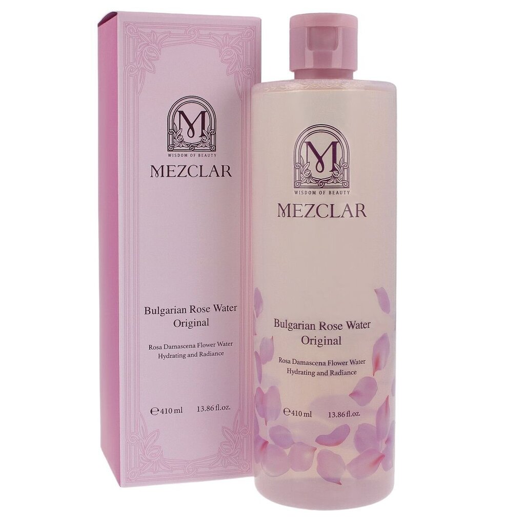 MEZCLAR Bulgarian Rose Water Original 410ml - Ravitseva kasvovesi - Ravitseva kasvovesiöljy hinta ja tiedot | Kasvoöljyt ja seerumit | hobbyhall.fi