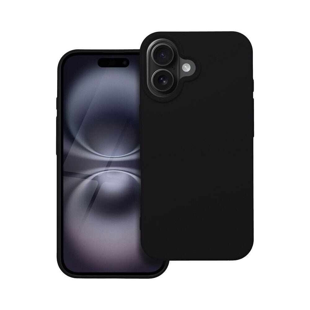 Forcell Silicone, iPhone 16 Plus – Musta hinta ja tiedot | Puhelimen kuoret ja kotelot | hobbyhall.fi