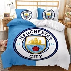 Pussilakanasetti Manchester City FC Crest, 3 osaa hinta ja tiedot | Pussilakanat ja tyynyliinat | hobbyhall.fi