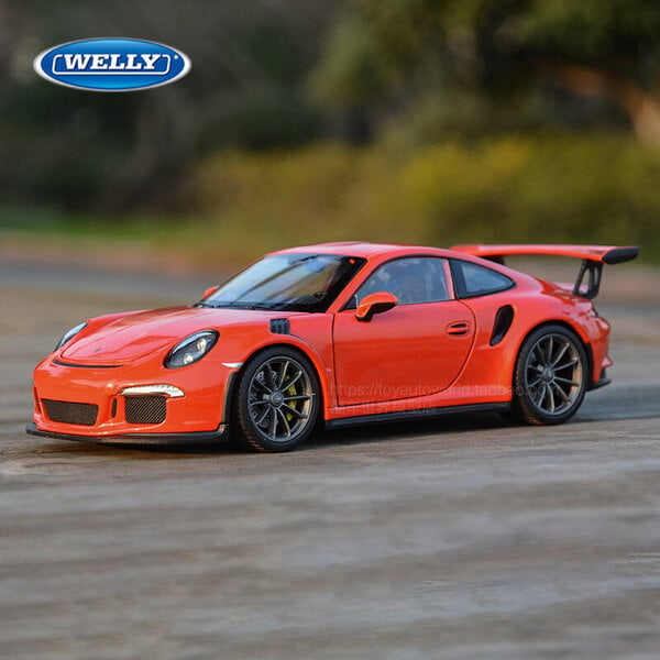 1:24 911 GT3 RS sininen autometalliseos automalli auton koristekokoelma lelu painevalu malli