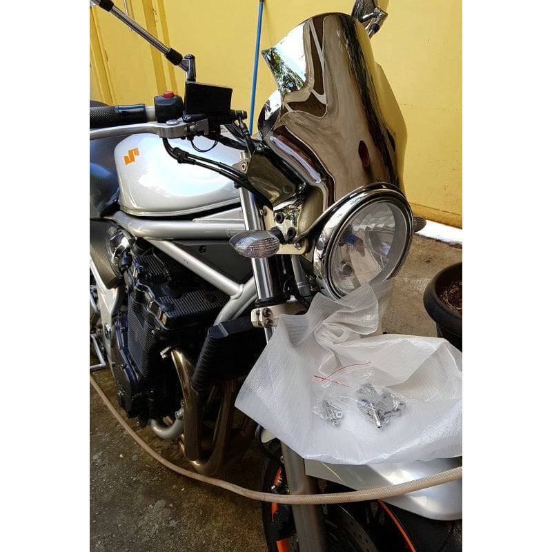 Tuulilasi Yamaha SR500 SR400 SR250 SR125 SR 500 400 250 125 Classic Screen Tuulilasi Harmaa Sininen Smoke Iridium hinta ja tiedot | Moottoripyörien lisätarvikkeet | hobbyhall.fi