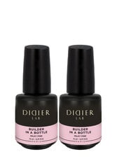 Setti Rakennegeeli pullossa, Didier Lab Builder Gel in a bottle, Milky Pink, 2 x 15ml hinta ja tiedot | Kynsilakat ja kynsienhoitotuotteet | hobbyhall.fi