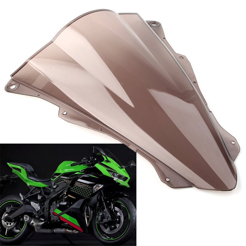 Moottoripyörän tuulilasin tuulilasisuoja Kawasaki Ninja ZX25R 2020 Double Bubble ABS -muoviselle tuulenohjaimelle hinta ja tiedot | Moottoripyörien lisätarvikkeet | hobbyhall.fi