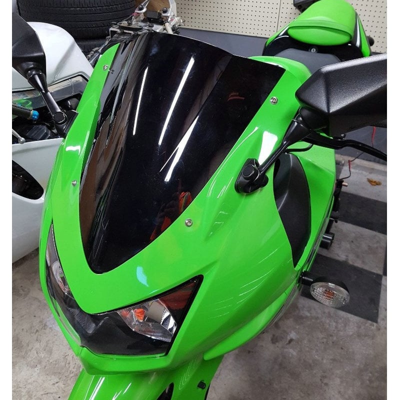 Tuulilasi Vuodelle 2008 2009 2010 2011 2012 Kawasaki Ninja 250 R 250R EX 250 EX250 08 09 10 11 12 tuulilasin ohjaimet tuulilasi hinta ja tiedot | Moottoripyörien lisätarvikkeet | hobbyhall.fi