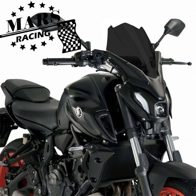 Sopii malleihin YAMAHA FZ07 MT07 MT-07 mt07 2021 2022 moottoripyörän musta tuulilasi tuulilasi alumiinisarja deflektorin suojakotelo hinta ja tiedot | Moottoripyörien lisätarvikkeet | hobbyhall.fi