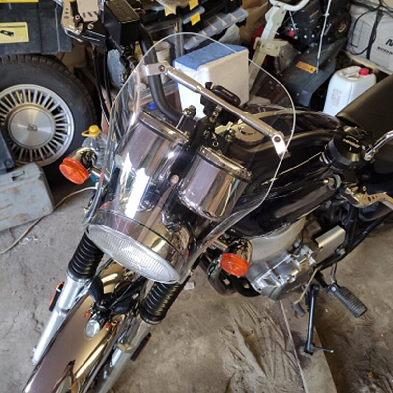 Moottoripyörän ABS-muoviset tuulilasin tuulilasin ohjaimet Yamaha XJR1300 XJR1200 XJR400 XJR 400 1200 1300 savun kirkas hinta ja tiedot | Moottoripyörien lisätarvikkeet | hobbyhall.fi