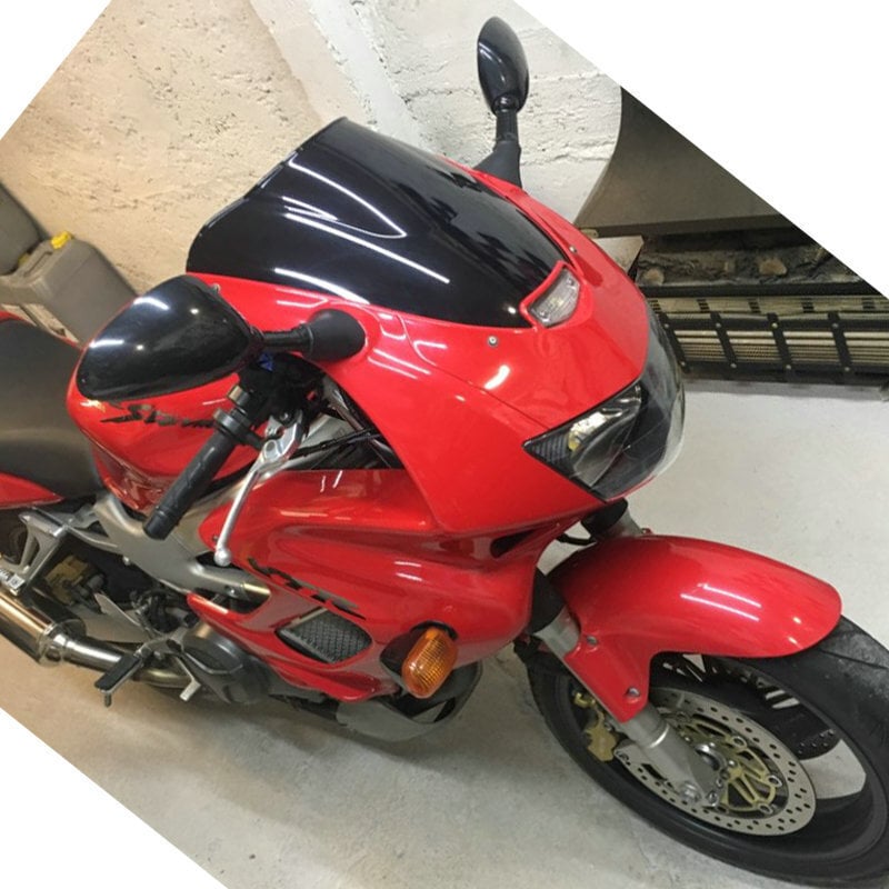 Tuulilasi 1997 1998 1999 2001 2002 2003 2004 2005 Honda VTR1000F Super Hawk VTR 1000 F Firestorm tuulilasi hinta ja tiedot | Moottoripyörien lisätarvikkeet | hobbyhall.fi