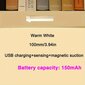 150mAh/200mAh/300mAh LED Liiketunnistin Valo Langaton USB Ladattava Yövalo hinta ja tiedot | Keittiövälineet | hobbyhall.fi