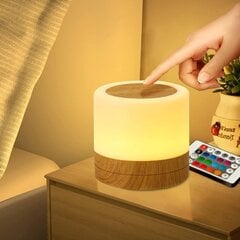 Himmennettävä Touch Night Light Baby kaukosäätimellä ja 13 värillä, RGB väriä vaihtava yövalaisin lapsille, pöytälamppu makuuhuoneeseen, lastenhuone hinta ja tiedot | Lastenhuoneen valaisimet | hobbyhall.fi