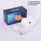 Shark Night Light Kids, 7 väriä vaihtava LED kannettava kosketusvauvan lamppu, USB ladattava silikoni Animal Night Light lapsille päiväkoti taapero (Shark) hinta ja tiedot | Lastenhuoneen valaisimet | hobbyhall.fi