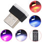 7 Pack Mini USB LED -lamput Auton tunnelman mallinnus neonvalot sisävalot auton koristelu (7 valon väriä) hinta ja tiedot | Lastenhuoneen valaisimet | hobbyhall.fi