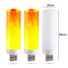 3 Pack USB Ambience Light LED välkkyvä liekki kynttilän valo Kirjavalo Mobiili Power Camping valaistus savukkeensytyttimen tehostevalo hinta ja tiedot | Lastenhuoneen valaisimet | hobbyhall.fi