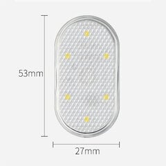 Auton sisävalo 1kpl auton kattovalo LED Car Styling Touch Night Light Mini USB ladattava autovalo (valkoinen) hinta ja tiedot | Lastenhuoneen valaisimet | hobbyhall.fi