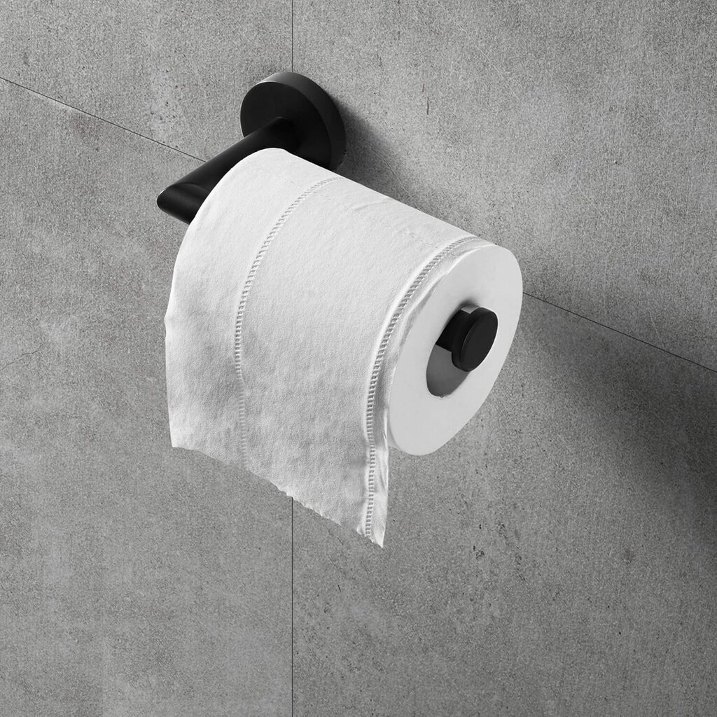 WC-paperiteline WC-paperiteline ruostumattomasta teräksestä (mattamusta) hinta ja tiedot | WC-paperit ja talouspaperit | hobbyhall.fi