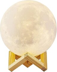 3D Moon Light, 15 cm/5,9" halkaisija, USB-ladattava Moon Night Light hinta ja tiedot | Pöytävalaisimet | hobbyhall.fi