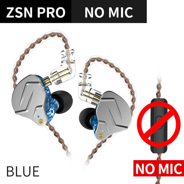 KZ ZSN Pro 1BA+1DD Hybriditekniikka HIFI Basso Nappikuulokkeet Metalliset korvakuulokkeet Bluetooth-kuulokkeet Urheilumelua vaimentavat kuulokkeet