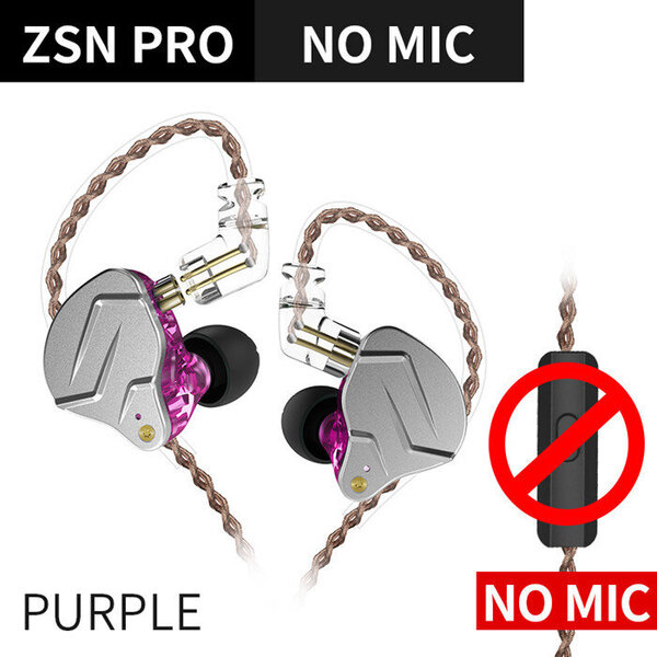 KZ ZSN Pro 1BA+1DD Hybriditekniikka HIFI Basso Nappikuulokkeet Metalliset korvakuulokkeet Bluetooth-kuulokkeet Urheilumelua vaimentavat kuulokkeet