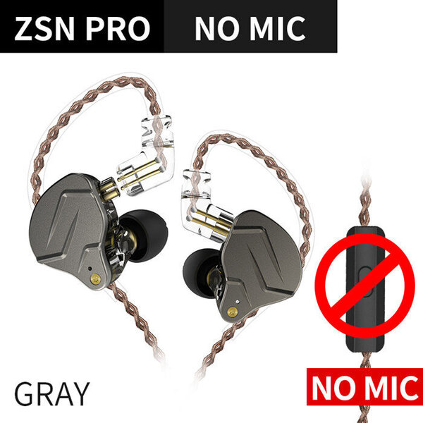 KZ ZSN Pro 1BA+1DD Hybriditekniikka HIFI Basso Nappikuulokkeet Metalliset korvakuulokkeet Bluetooth-kuulokkeet Urheilumelua vaimentavat kuulokkeet