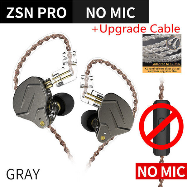 KZ ZSN PRO 1BA+1DD Hybriditekniikka HIFI Metalliset korvakuulokkeet Basso Nappikuulokkeet Sport Melua vaimentavat kuulokkeet ZST X AS10 ZS10 ST1