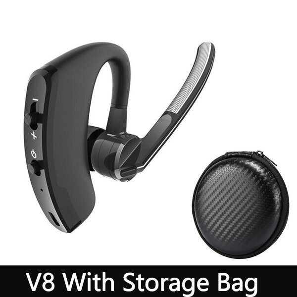 V8S/V9S-kuulokkeet Bluetooth 5.0 Business Handsfree Langattomat kuulokkeet Stereo Vedenpitävät Urheilunappikuulokkeet Haedset mikrofonilla