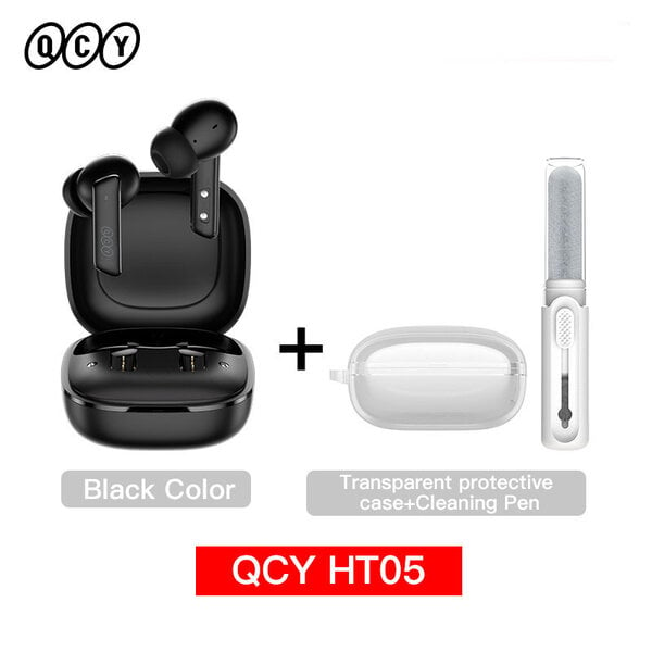 QCY HT05 ANC Langaton kuuloke 40 dB melua vaimentava Bluetooth 5.2 kuulokkeet 6 mikrofoni ENC HD Call TWS korvakuulokkeet läpinäkyvyystila