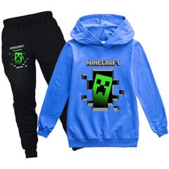 MINECRAFT Boys Girls rento huppari lenkkeilyhousut 2-osainen setti, urheilupuku 5-13-vuotiaille teini-ikäisille hinta ja tiedot | Poikien puserot, liivit ja jakut | hobbyhall.fi