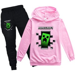 MINECRAFT Boys Girls rento huppari lenkkeilyhousut 2-osainen setti, urheilupuku 5-13-vuotiaille teini-ikäisille hinta ja tiedot | Poikien kokoasut ja setit | hobbyhall.fi