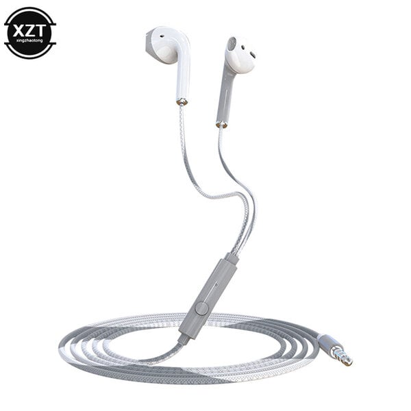 U24 langalliset kuulokkeet Stereo 3,5mm IN-Ear Juokseva Musiikki Peli Melunvaimennus Kuulokkeet Mikrofonilla Matkapuhelimeen Mobiili PC PAD Kannettava