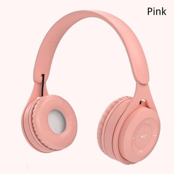 Macaron Headphones Kids Langattomat Bluetooth-kuulokkeet stereokuulokkeet pelikuulokkeet mikrofonilla Gamer Girl Lahja mobiilitabletille