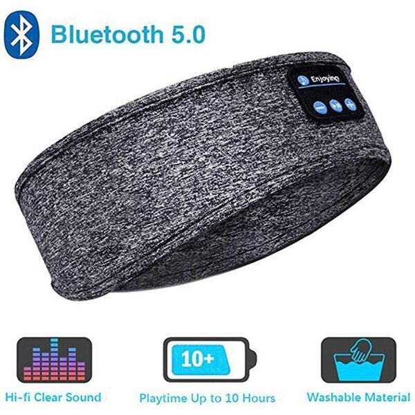 Fone Bluetooth-kuulokkeet Urheilu nukkuva pääpanta Joustavat langattomat kuulokkeet Musiikki Silmämaski Langattomat Bluetooth-kuulokkeet Sanka