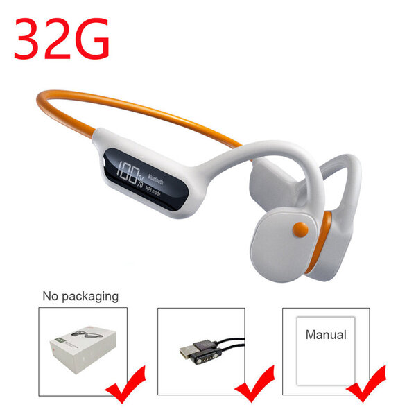 Bone Conduction -kuulokkeet IPX8 vedenpitävät uimakuulokkeet 32G MP3-soitin Bluetooth 5.3 HIFI Bass Sports Langattomat kuulokkeet