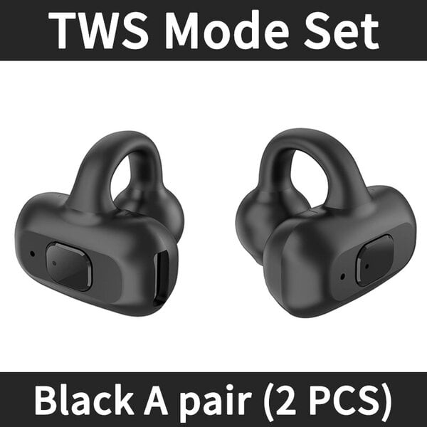 Ear Clip Langaton kuuloke HIFI Heavy Bass Surround Stereo Sound TWS Bluetooth 5.3 Kuulokkeet mikrofonilla DT3.0 Urheilupelimusiikkiin