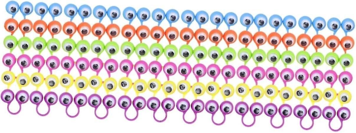 Silmä Sormukset 24 kpl Lasten sormukset Sormenuket Googly Eyes Sormenukke Muoviset herkkupussit Isot Silmät Ring Eye Sormenukkelelu Hauska Lapsi Hauska Silmä hinta ja tiedot | Pehmolelut | hobbyhall.fi