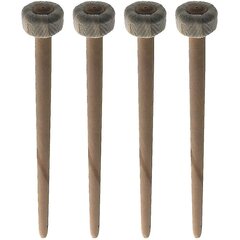 4 kpl Gong Wooden Mallet lyömäsoittimien rumputikut puukahvaiset rumputikut hinta ja tiedot | Pehmolelut | hobbyhall.fi