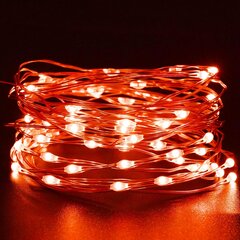 Punaiset Fairy Lights, 3M/10ft 30LED Halloween Decoeration valot, Paristo-oranssi merkkivalo Halloweeniin,joulukoristeet hinta ja tiedot | Pehmolelut | hobbyhall.fi