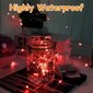 Punaiset Fairy Lights, 3M/10ft 30LED Halloween Decoeration valot, Paristo-oranssi merkkivalo Halloweeniin,joulukoristeet hinta ja tiedot | Pehmolelut | hobbyhall.fi