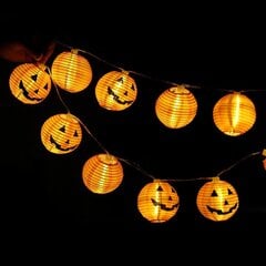 Halloween-valot, halloween-koristeet keijuvalot 1,5M 10 led-kurpitsalyhdyt paristokäyttöiset merkkijonot hinta ja tiedot | Pehmolelut | hobbyhall.fi