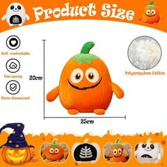 20 cm halloween kurpitsa pehmo,oranssi Halloween täytetyt eläinpehmolelu söpö juhla kurpitsa tyyny pehmolelu hinta ja tiedot | Pehmolelut | hobbyhall.fi