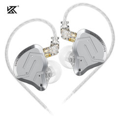 KZ-ZSN Pro 2 In Ear -metallikuulokkeet, HiFi-bassokuulokkeet, näytön nappikuulokkeet, Esporte-kuulokkeet Cancelamento de Ruído, 1BA + 1DD Tecn hinta ja tiedot | Kuulokkeet | hobbyhall.fi