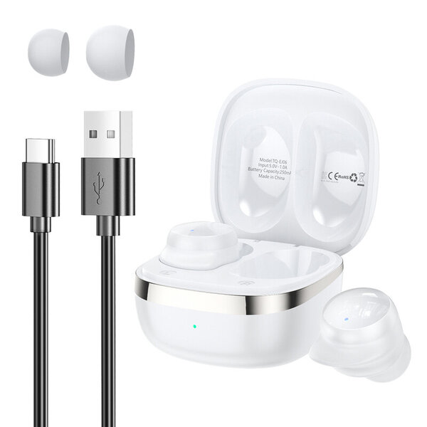 Toocki EJ06 TWS Bluetooth-kuulokkeet Langattomat kuulokkeet Blurtooth V5.2 Mini In-earbuds Kosketusohjain mikrofonilla puhelimeen Andriod