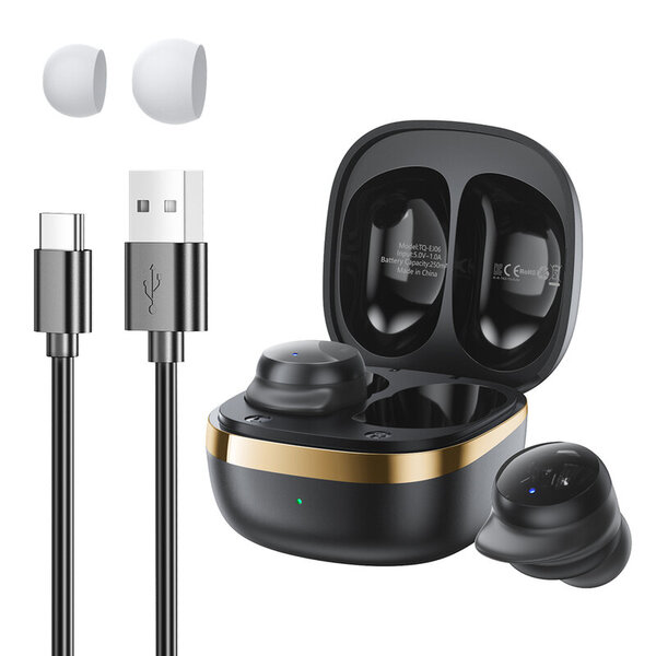 Toocki EJ06 TWS Bluetooth-kuulokkeet Langattomat kuulokkeet Blurtooth V5.2 Mini In-earbuds Kosketusohjain mikrofonilla puhelimeen Andriod