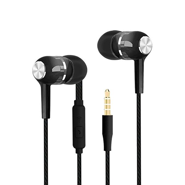 Mikrofonikuulokkeet Universal In-Ear Sports Subwoofer S12 Langallisesti ohjatut lankakuulokkeet Tietokoneen kuulokkeisiin Lisävarusteet